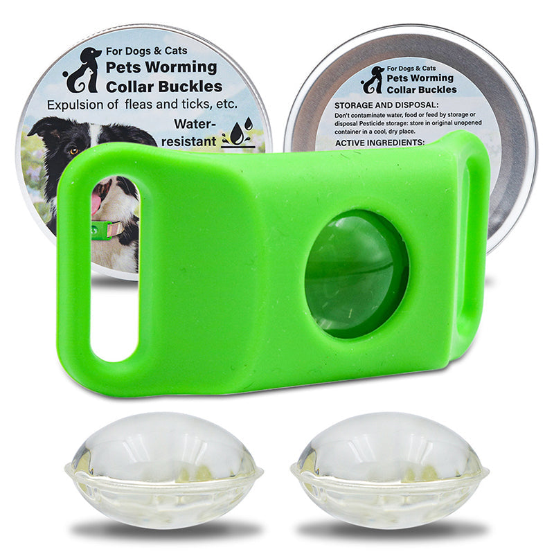 Pet anti-insect collar buckle