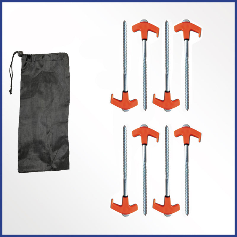 Hexagonal spiral ground spikes