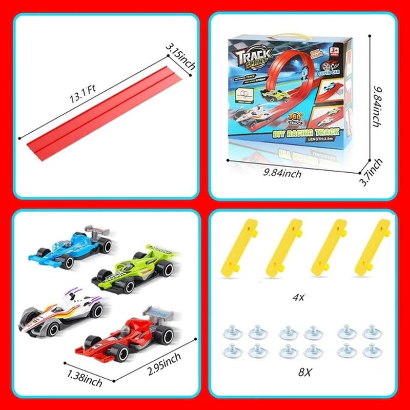 DIY Flexible Race Track Toy Set