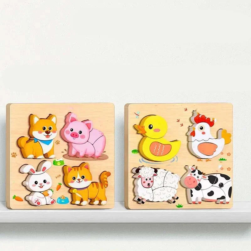 Educational 3D Wooden Puzzle