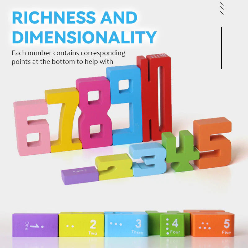 Mathematical building blocks toys