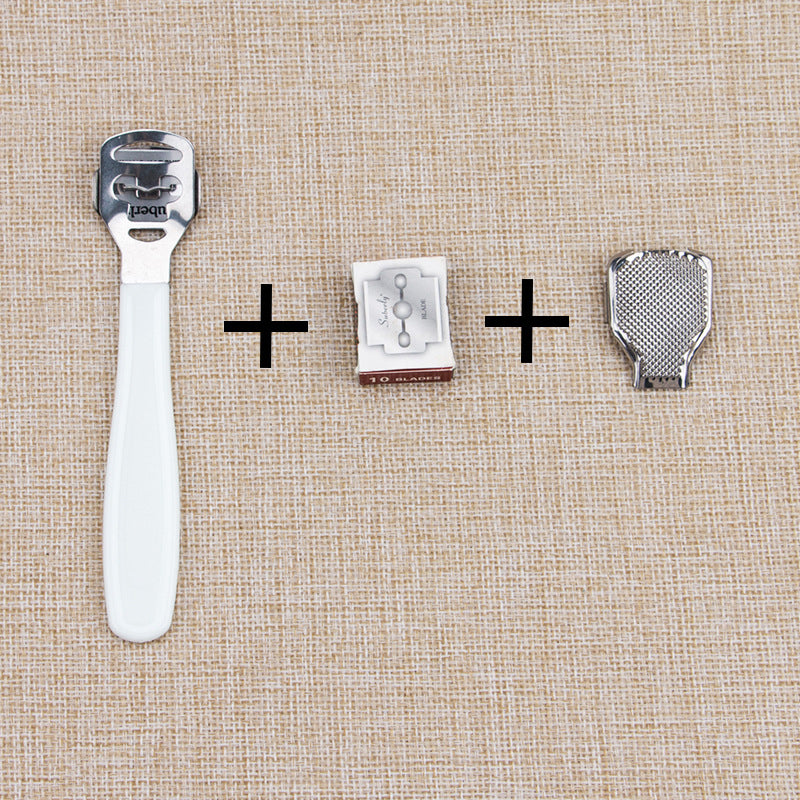 Rubber handle callus razor