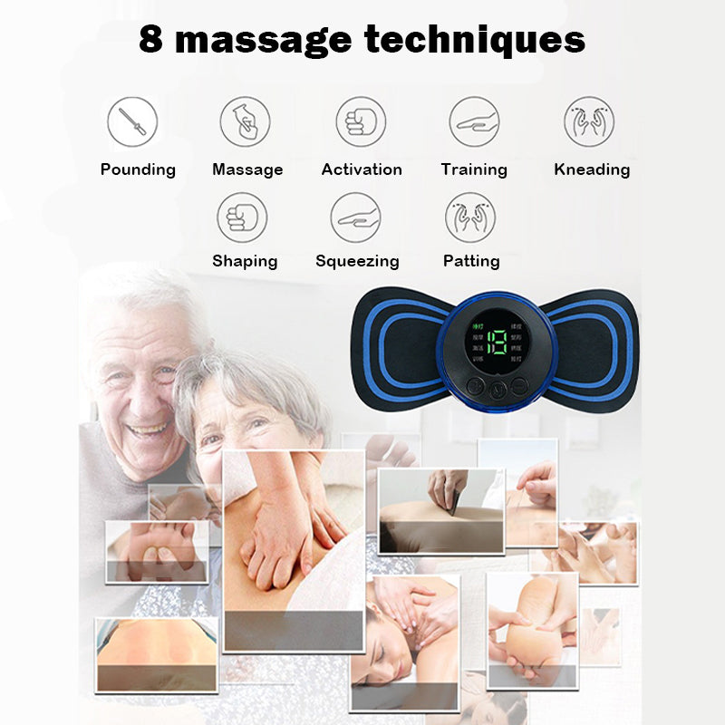 Mini portable shoulder, neck and waist massager