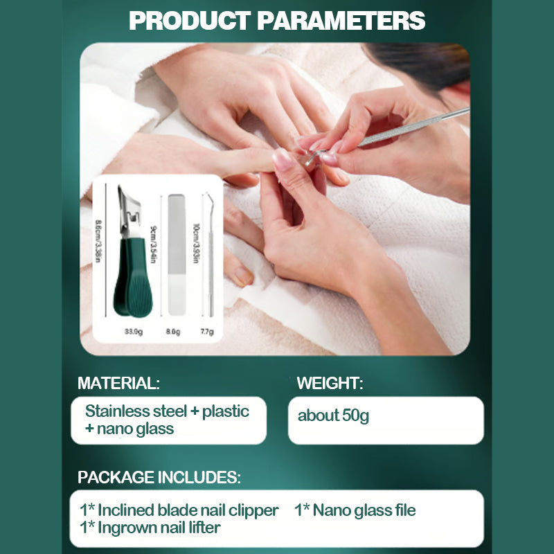 Large opening nail clipper set