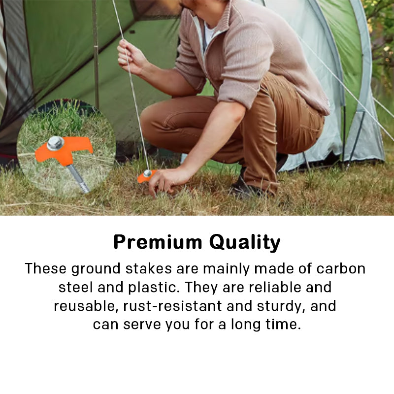 Hexagonal spiral ground spikes