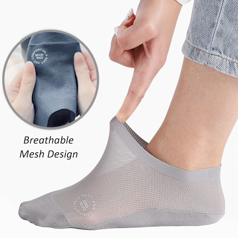 Ultra-thin lining non-slip invisible socks