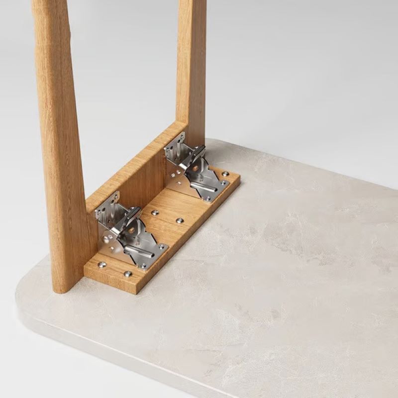 Table support self-locking hinge
