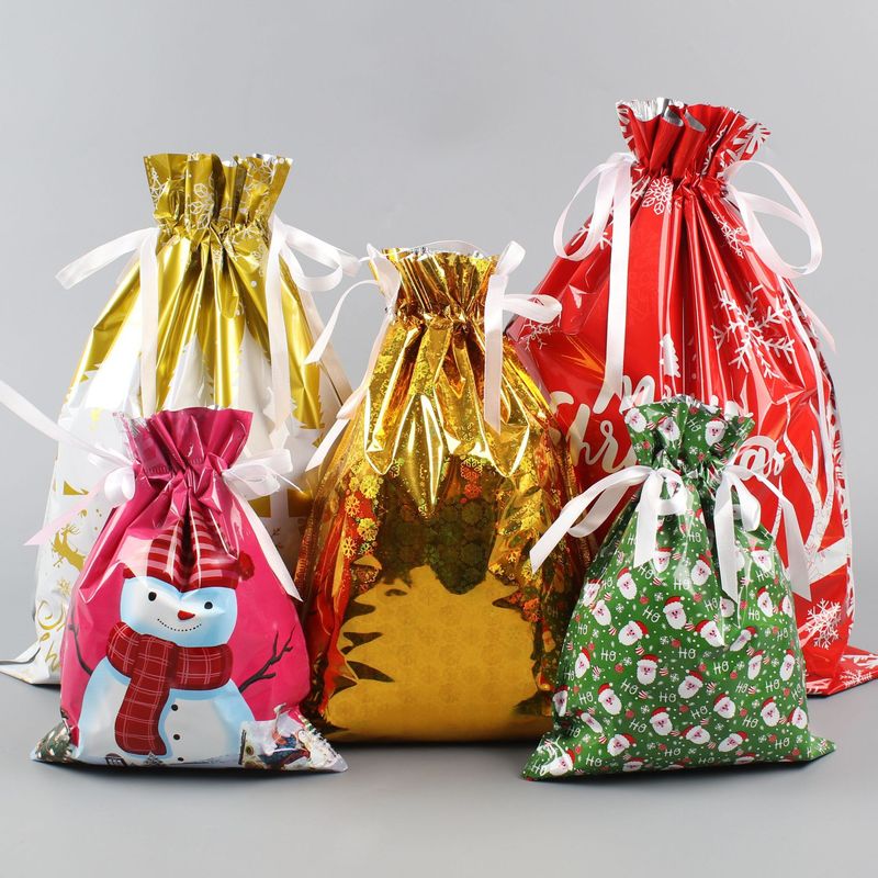 🎅🎁 Christmas gift bag with drawstring