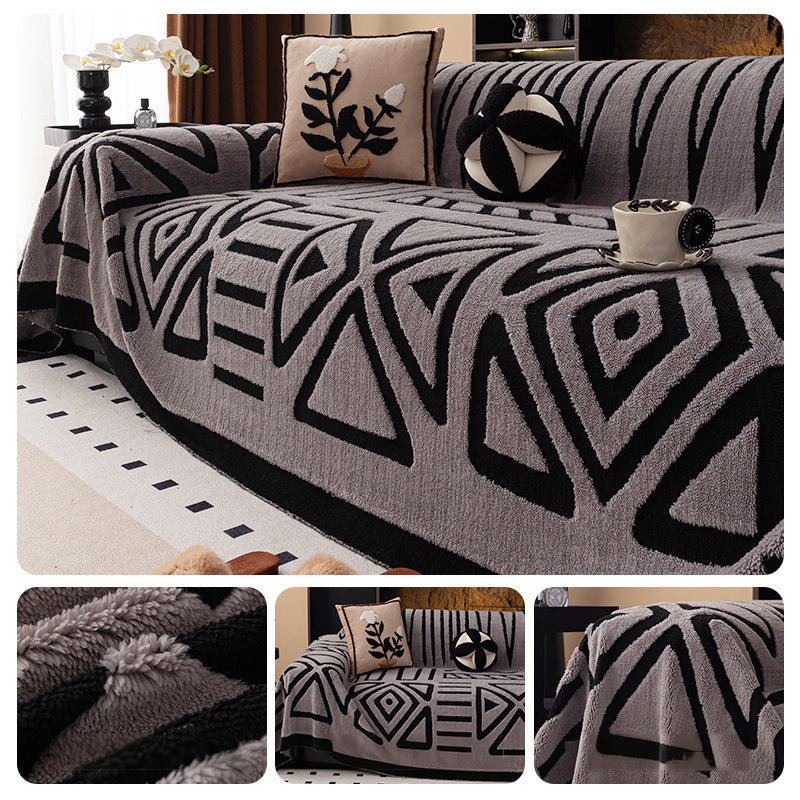 Soft, non-slip plush sofa cover β for maximum comfort ππ