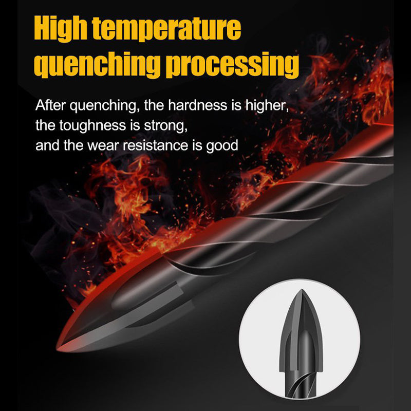 Four-blade cross spiral drill bit