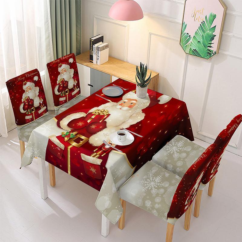 CHRISTMAS DECORATION FOR CHAIR COVER AND TABLECLOTH
