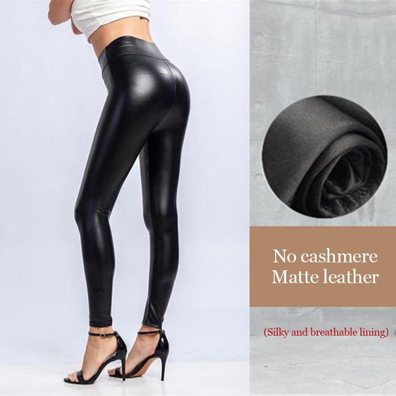 Stretch Faux Leather Legging