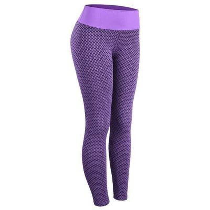 High waist mesh honeycomb hip lift fitness pants