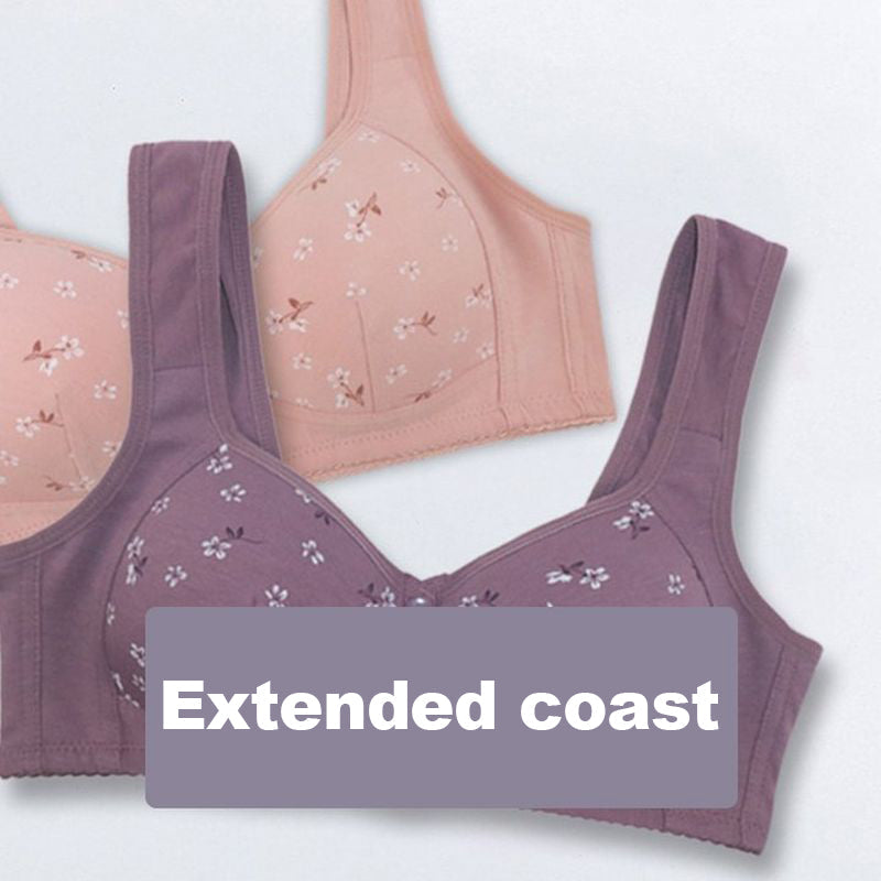 Comfortable and practical bra with buttons at the front
