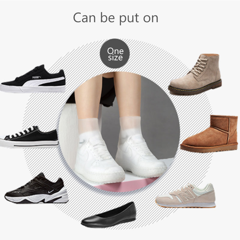 Rainy day non-slip mid-tube shoe cover