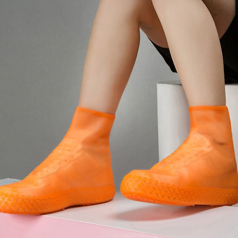 Rainy day non-slip mid-tube shoe cover
