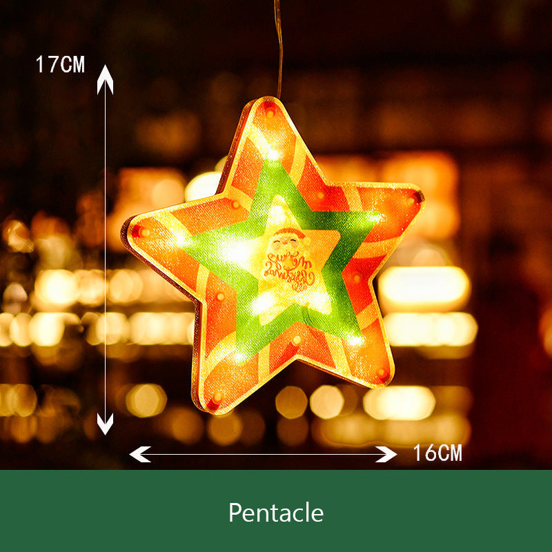 Christmas window hanging light