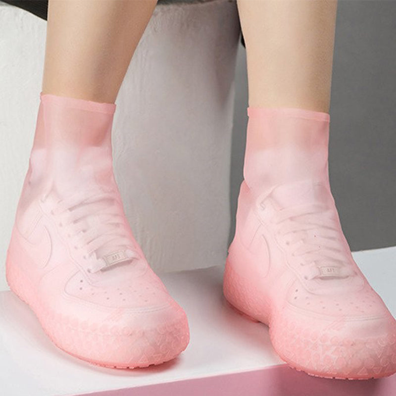 Rainy day non-slip mid-tube shoe cover