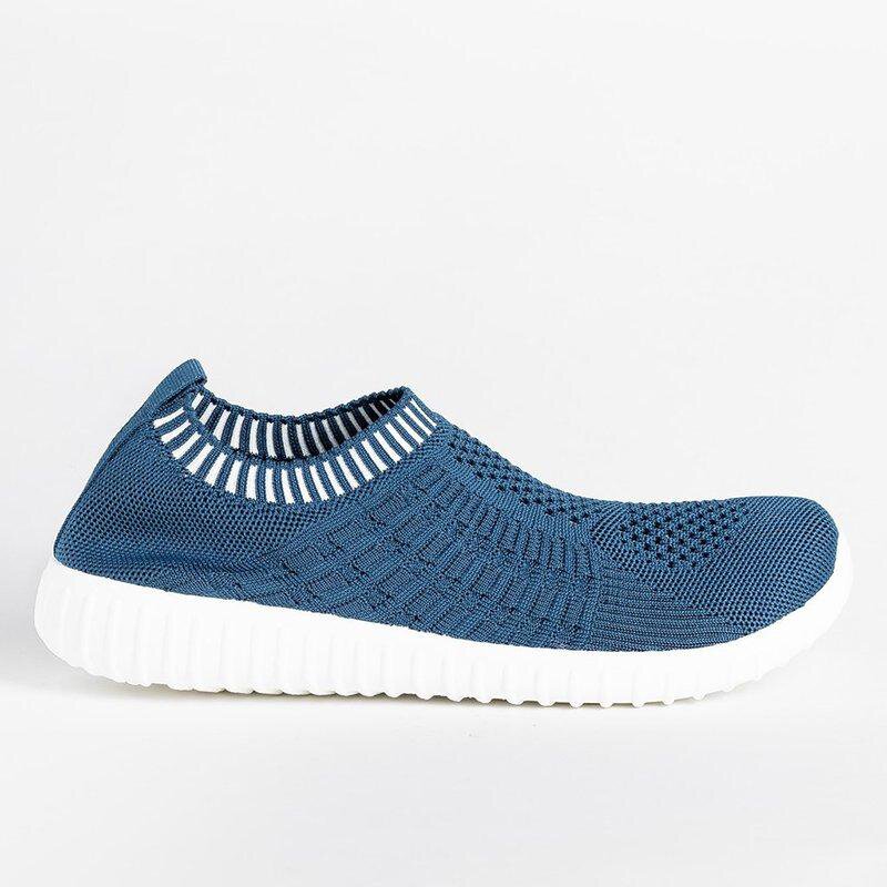 Women's Comfy Color Block Slip-on Shoes Knit Sneakers