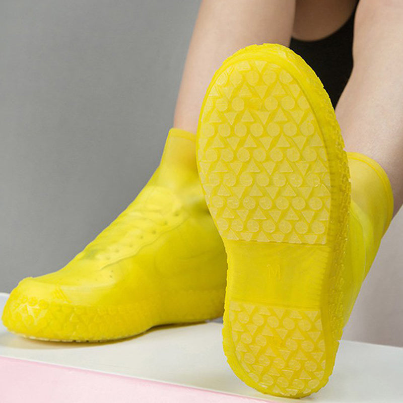 Rainy day non-slip mid-tube shoe cover