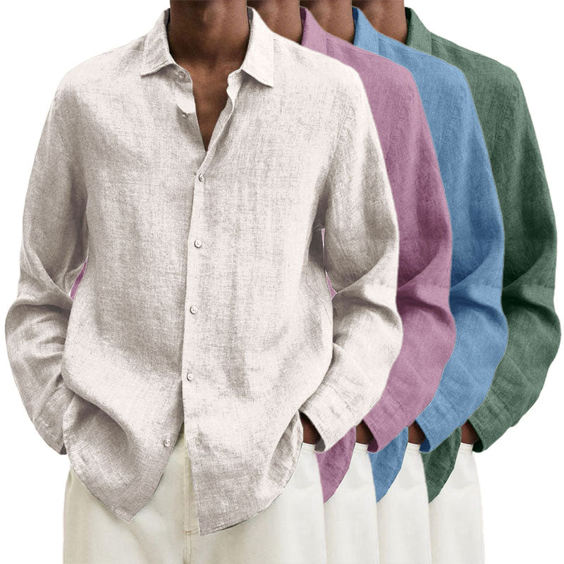 Men's Linen Regular-Fit Shirt