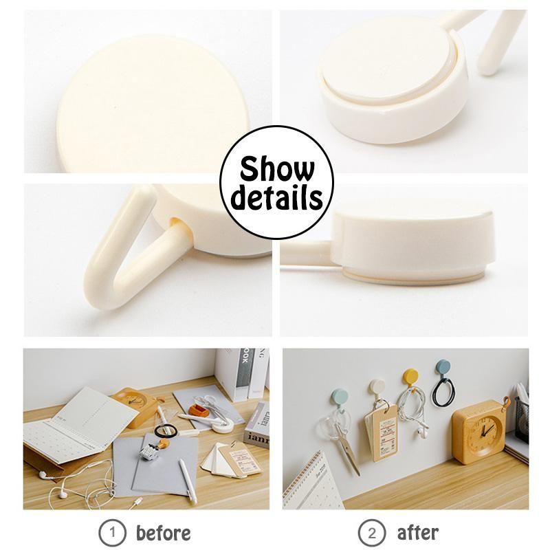 Colored adhesive hooks