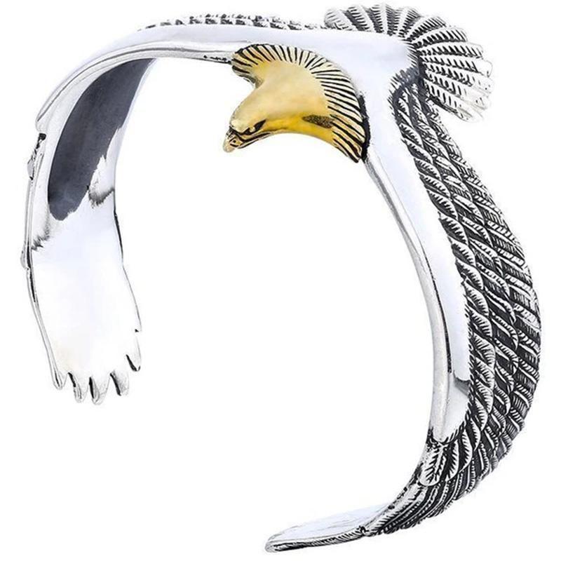Eagle Cuff Bracelet Open Ended Bangle