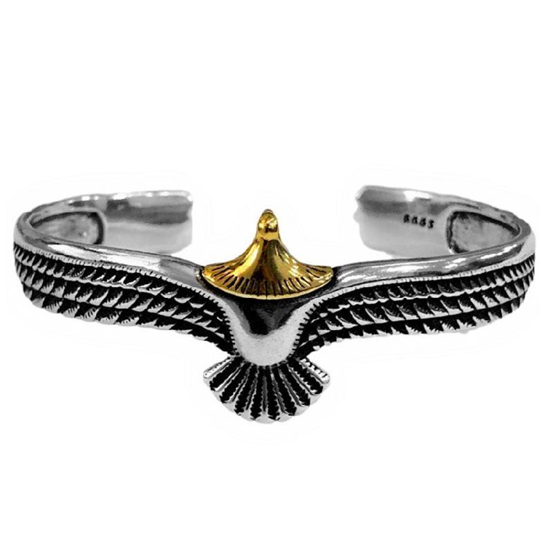 Eagle Cuff Bracelet Open Ended Bangle