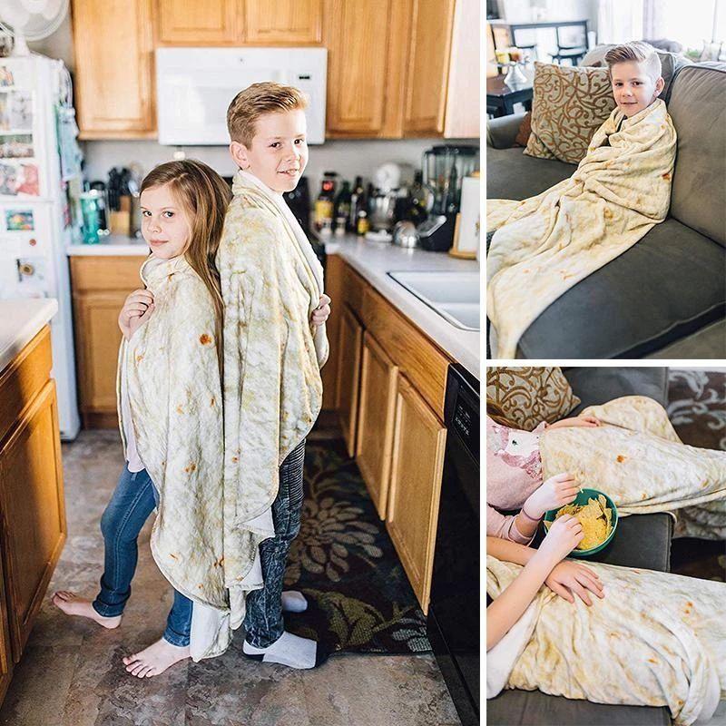 Burrito Blanket - Perfectly Round Tortilla Throw