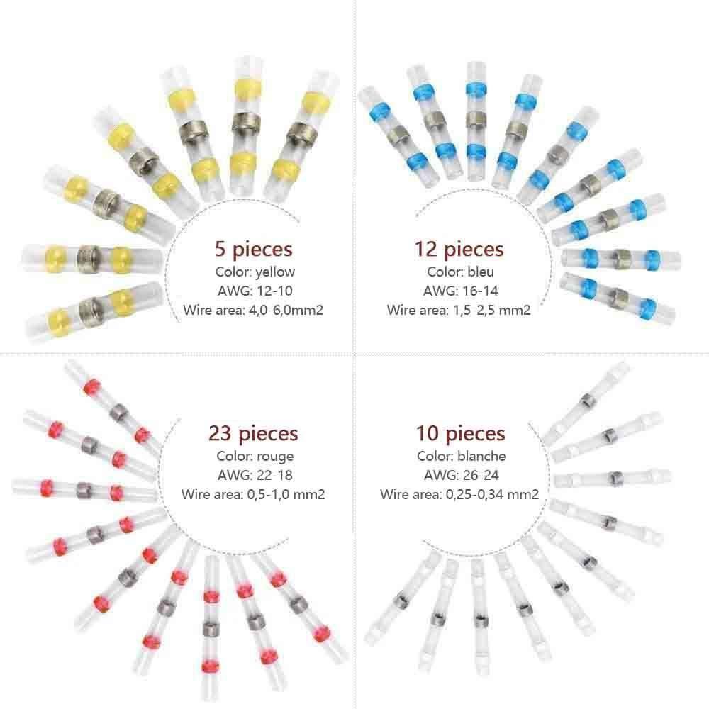 Waterproof solder wire connectors