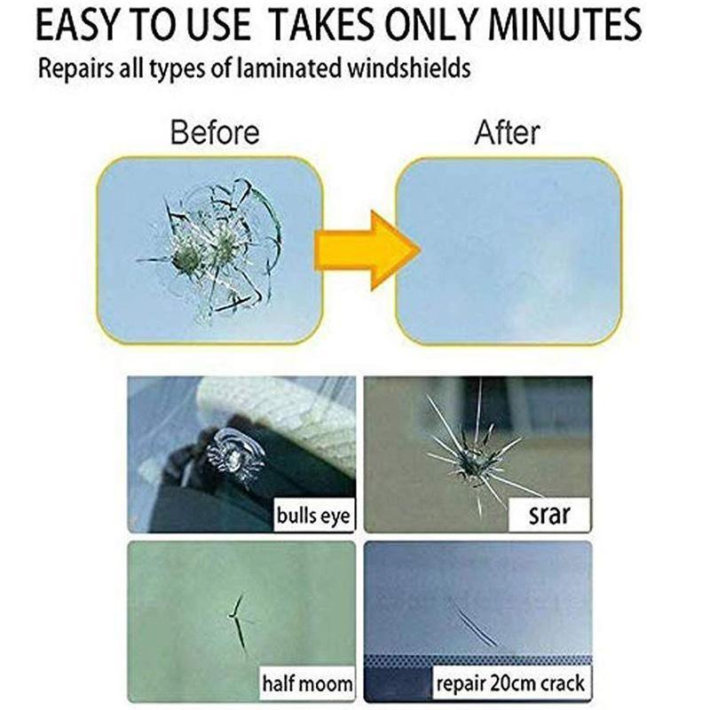Magic glass repair fluid
