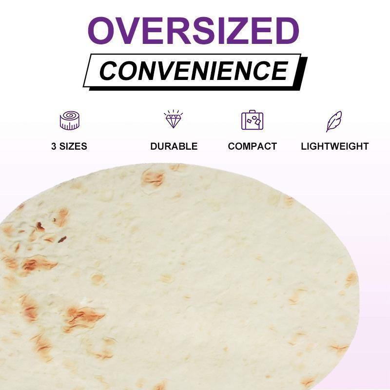 Burrito Blanket - Perfectly Round Tortilla Throw