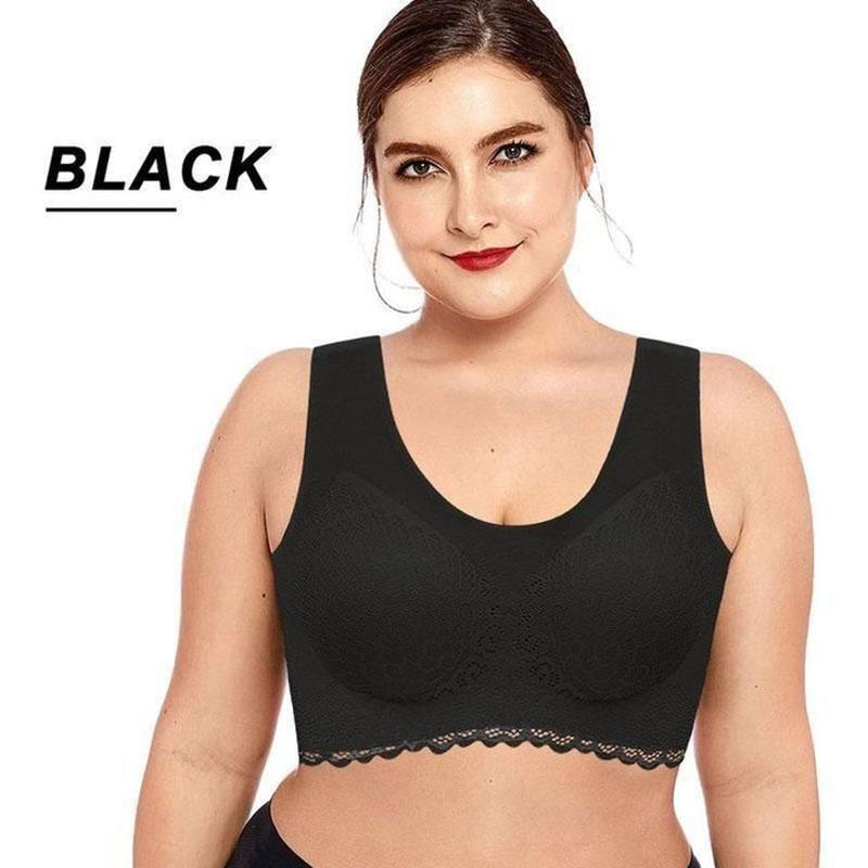 Wireless Push Up Comfort Shock-proof Lace Bra