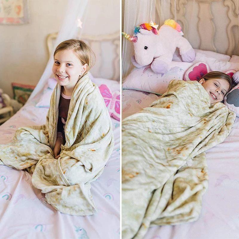 Burrito Blanket - Perfectly Round Tortilla Throw
