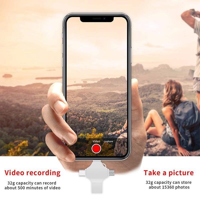 4 in 1 Micro Flash Drive Portable USB Storage