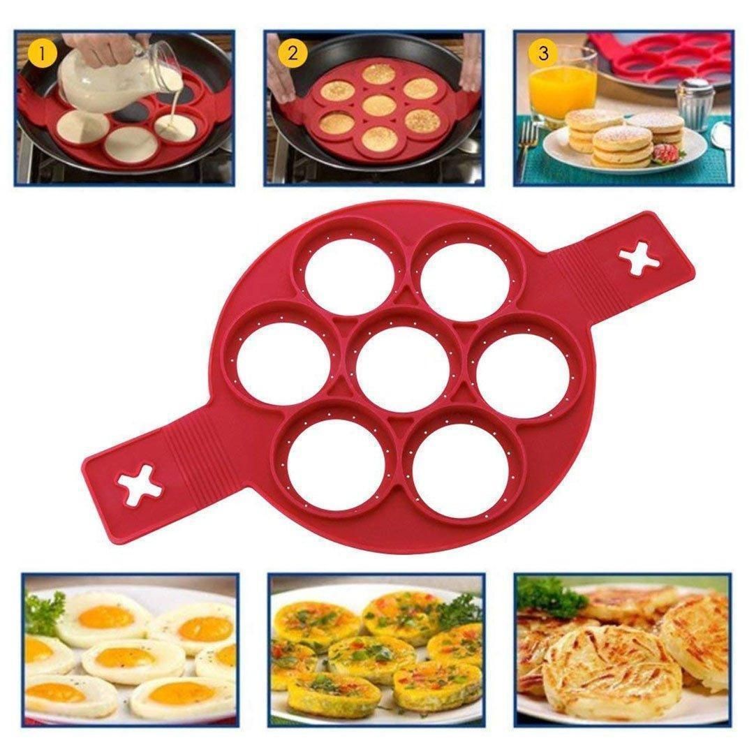 Reusable silicone non stick pancake maker