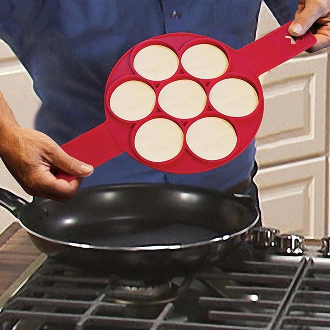 Reusable silicone non stick pancake maker