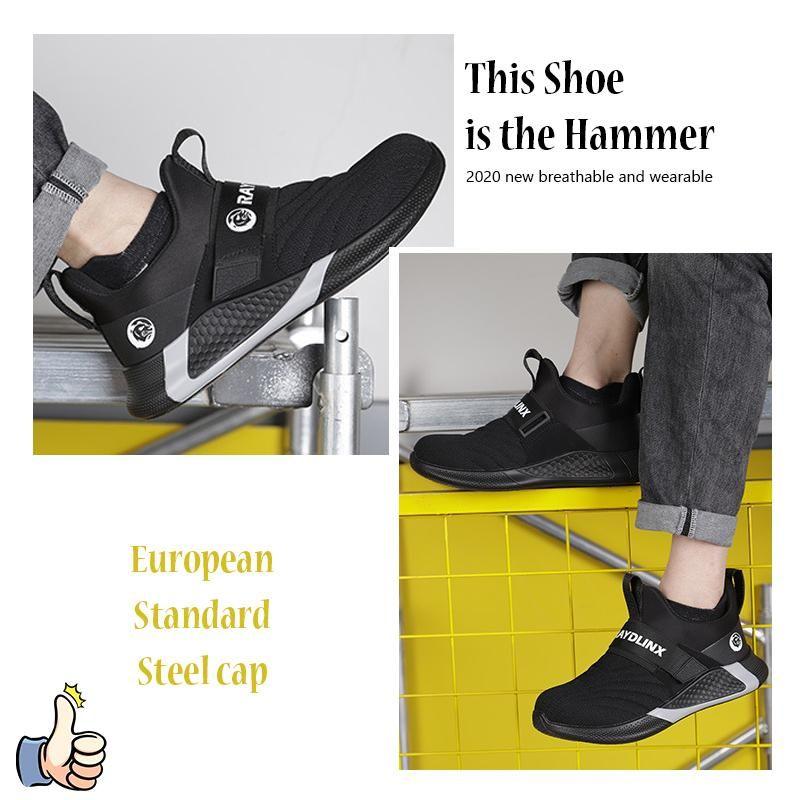 Lightweight Slip-Resistant Safety Shoes with Steel