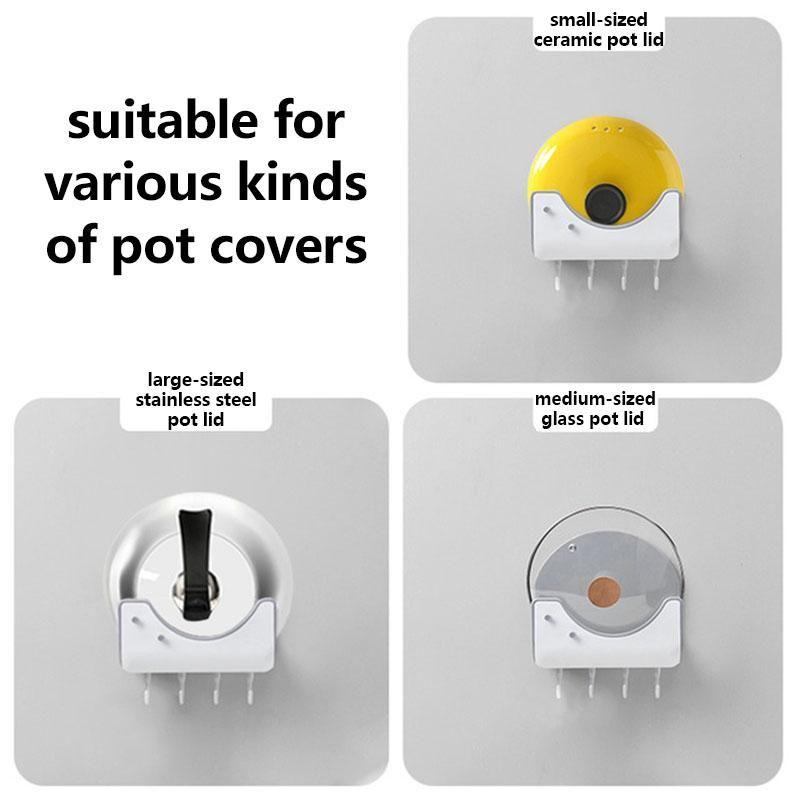 Pot Cover Rack Wall Mount Kitchen Shelf