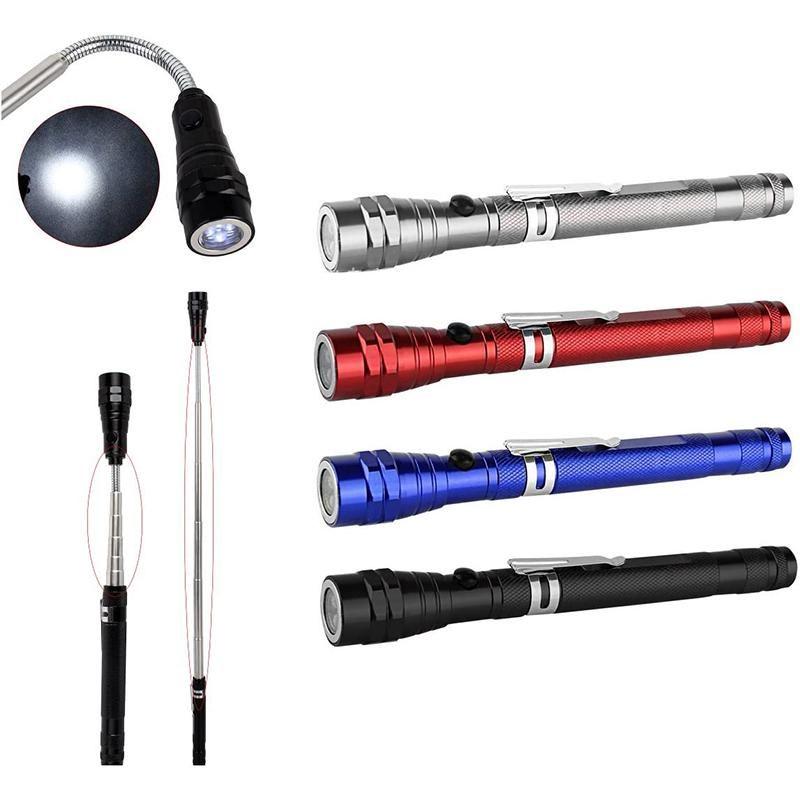 Telescoping Flexible Magnetic Pickup LED Flashlight