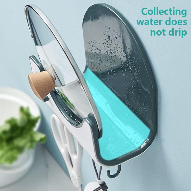 Pot Cover Rack Wall Mount Kitchen Shelf