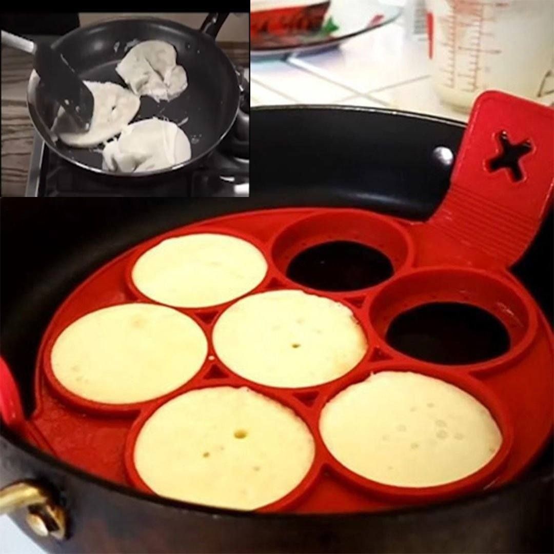 Reusable silicone non stick pancake maker