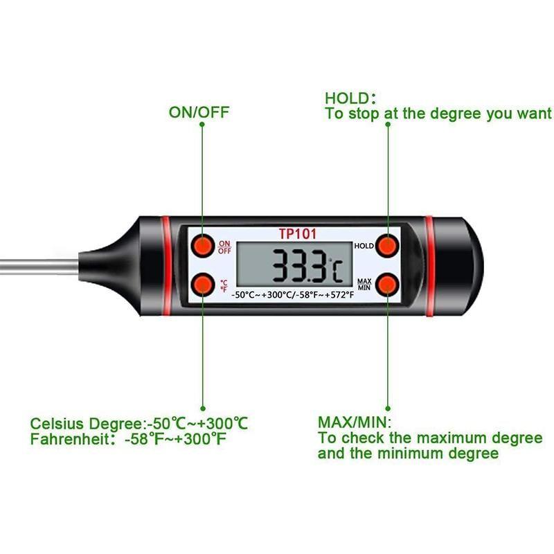 Kitchen Cooking Digital Multi-Functional Thermometer