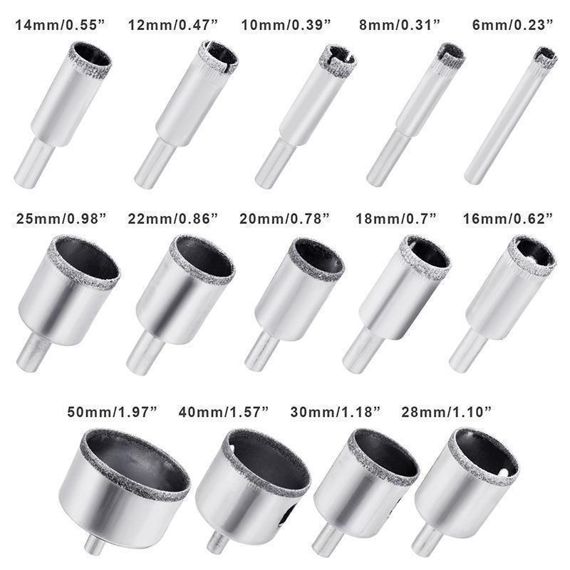 Diamond Hole Drill Bit 14 Pcs Set