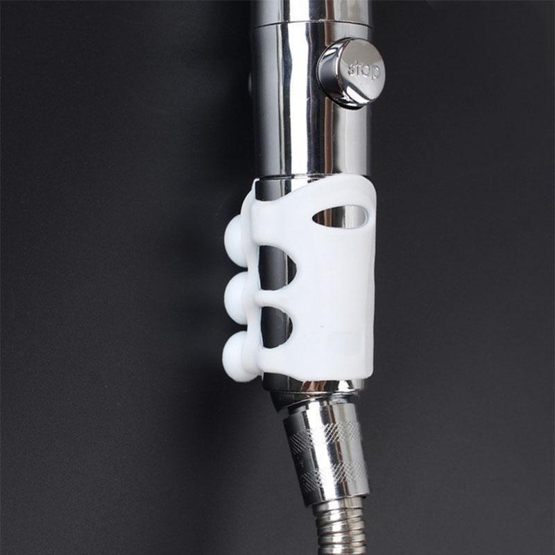 Silicone shower head holder