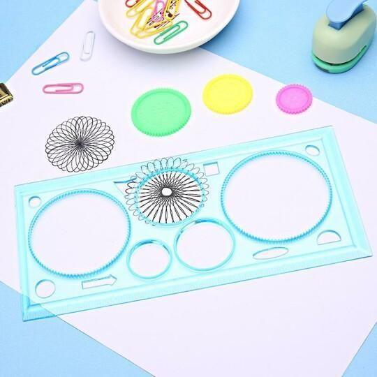 Spirograph Drawing Ruler Set