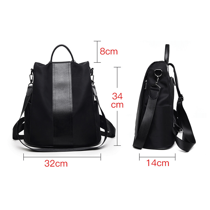 Waterproof Nylon Anti-Theft Backpack