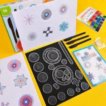 Spirograph Drawing Ruler Set