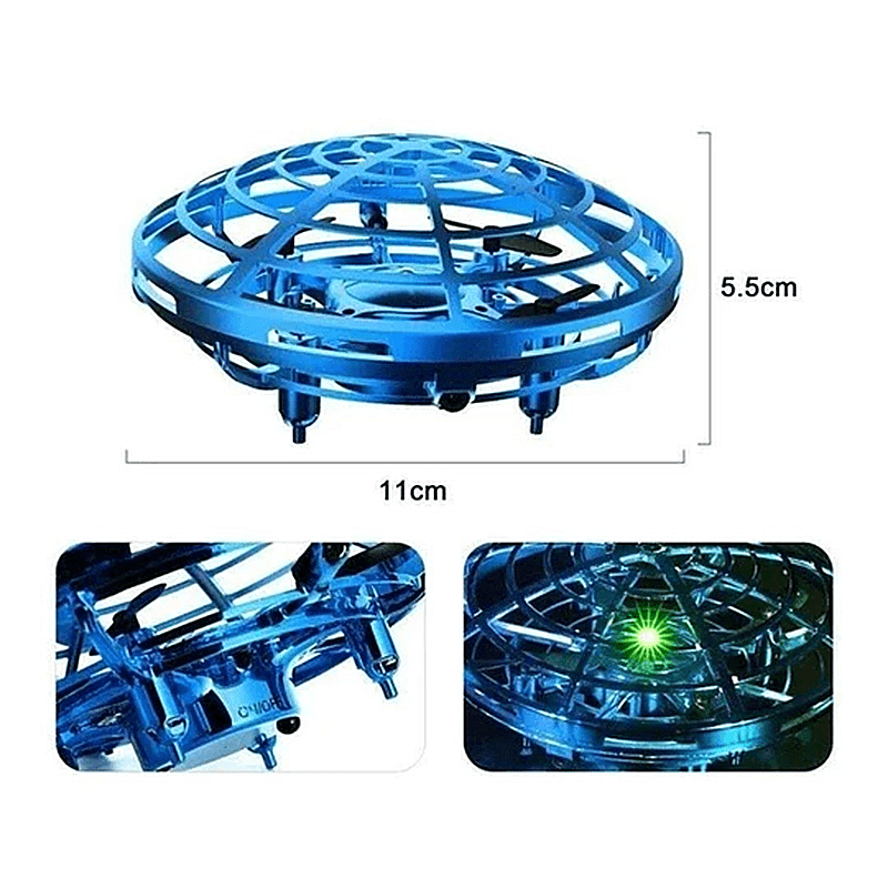 Mini UFO Drone Hand Controlled Flying Toys