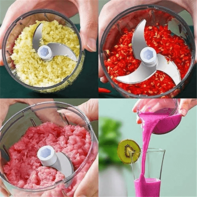 Portable Food Chopper Slicer